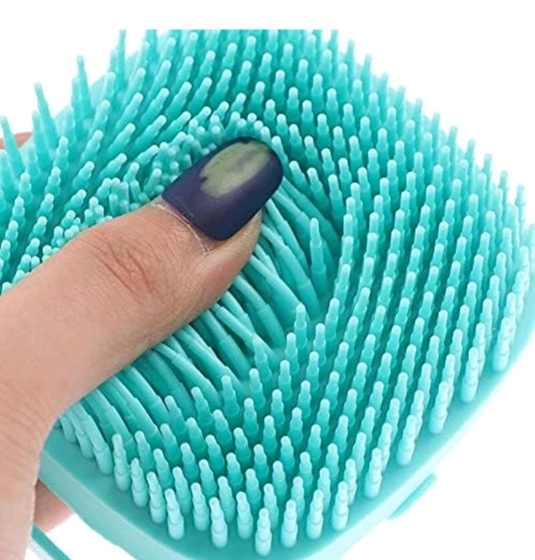 Silicone Brush with Shower Gel Dispenser, Mud & Dirt Remover with Soft Silicone Bristle with Non-toxic Brushes Pack of 1