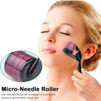 Trendy Styler 540 Titanium Needle Derma Roller for Face & Hair – Microneedle Skin Therapy Tool for Anti-Aging, Scar Reduction & Collagen Boosting