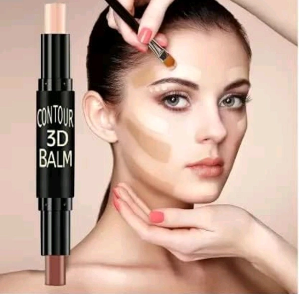 Professional 2in1 Matte Contour 3D Balm Highlight and Contour Stick