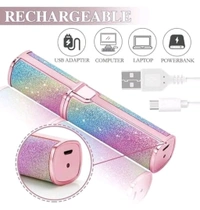 Blawless 2-in-1 Battery Operated Eyebrow Trimmer and Shaver for Ladies, Rainbow Holographic Design
