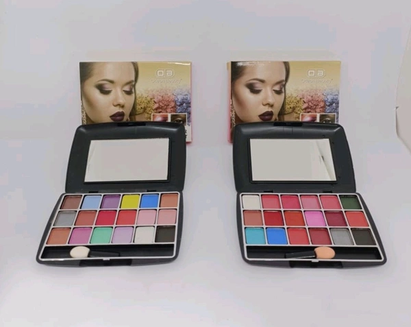  18 Shimmery Colors with Makhmali Eyeshadow, Brush & Mirror in a Pocket size Eye Shadow Palette