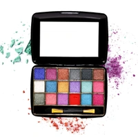  18 Shimmery Colors with Makhmali Eyeshadow, Brush & Mirror in a Pocket size Eye Shadow Palette
