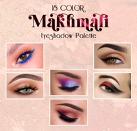  18 Shimmery Colors with Makhmali Eyeshadow, Brush & Mirror in a Pocket size Eye Shadow Palette