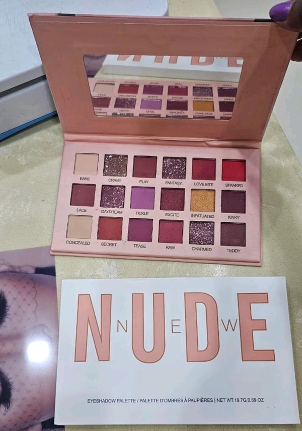 Nude Edition Matte Eyeshadow 18 Color Palette | Pigmented Colors Eyeshadow Palette Long Wearing And Easily Blendable Eye Makeup Palette Matte, Shimmery And Metallic Finish - Multicolor