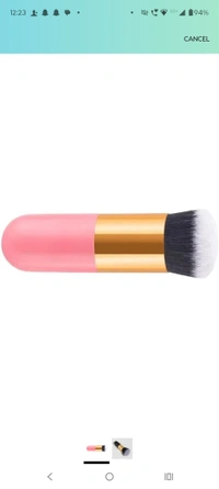 Single makeup brush Small Fat Black Gold Foundation Brushes Blush Beauty Tool Mini Portable travel friendly (Pack of 1 Any Color)