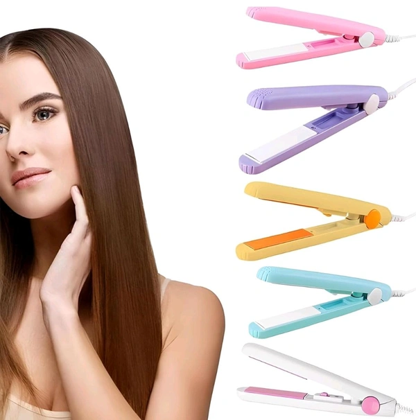 Oblivion Professional Mini Hair Styler | Ceramic Plate Hair Straightener & Curler | Dual-Purpose Styling Tool | Compact & Travel-Friendly | Fast Heating & Anti-Frizz | Beauty & Personal Care Essential