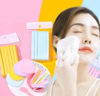 Facial Sponge Compressed Face Cleansing, Face Cleaning Sponge Pads, Makeup Removal Sponge Pad Exfoliating Wash Round Face Sponge yellow (PACK OF12)
