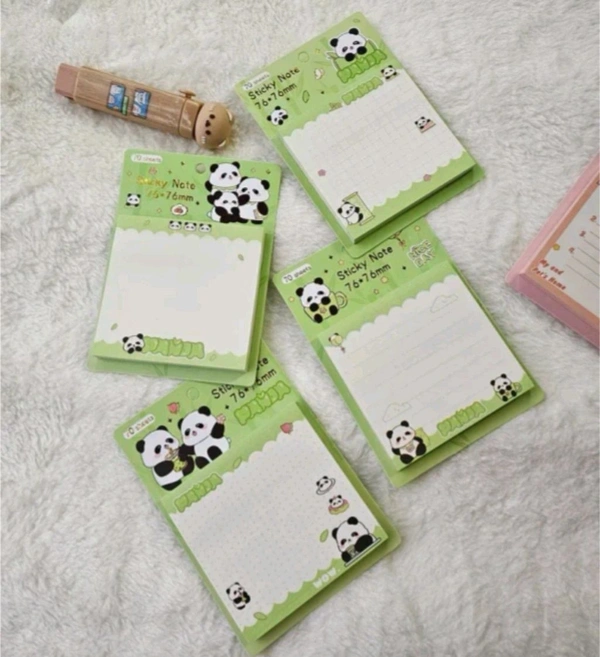 Cute Panda Sticky Note Pad