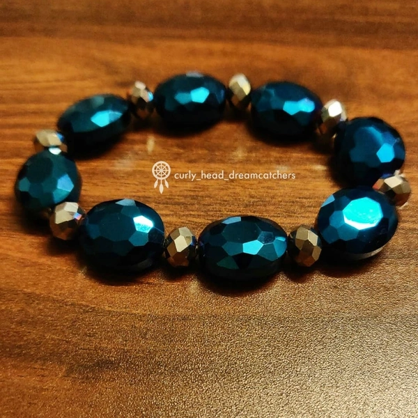 Blue bracelet - Blue and Silver