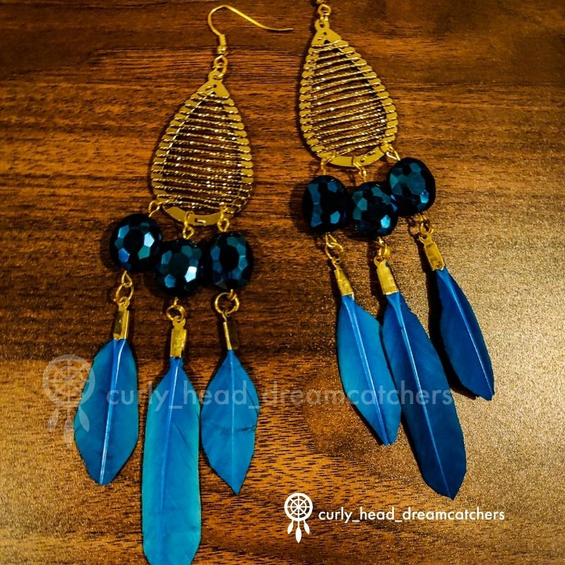 Wings & Natural Feather Decor Women's Earrings | SHEIN