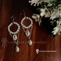 Aesthetic Shell Earrings - White