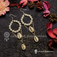 Aesthetic Shell Earrings - White