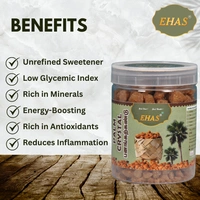 EHAS Palm Crystal - 400g | Healthy Substitute for White Sugar | Perfect for Tea, Coffee, Milk | Rich in Calcium & Low Fat | 100% Natural Sweetener