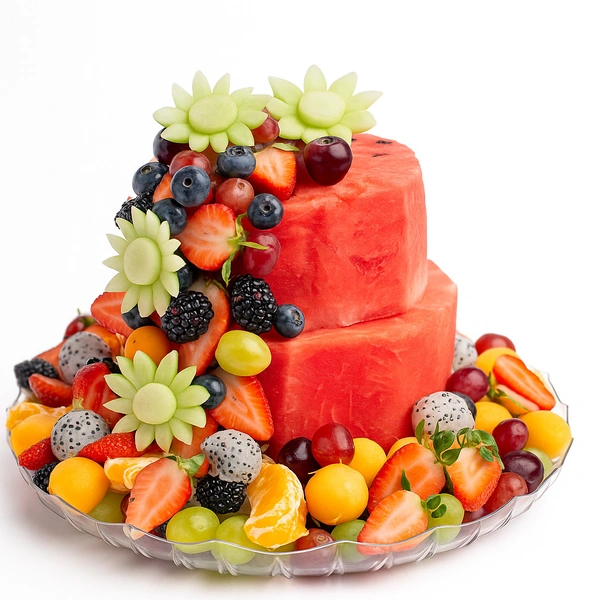 Watermelon Bloom Cake|كعكة البطيخ المزهرة