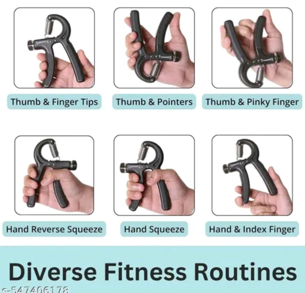 Adjustable Hand Strengthener 5-60 KG - Black, Adjustable