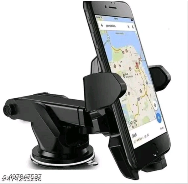 360° Adjustable Car Mobile Holder  - Black