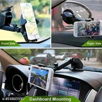 360° Adjustable Car Mobile Holder  - Black