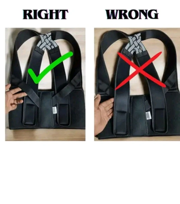 Posture Corrector Belt For Men And Women Back Pain Releif Posture Corrector - Black