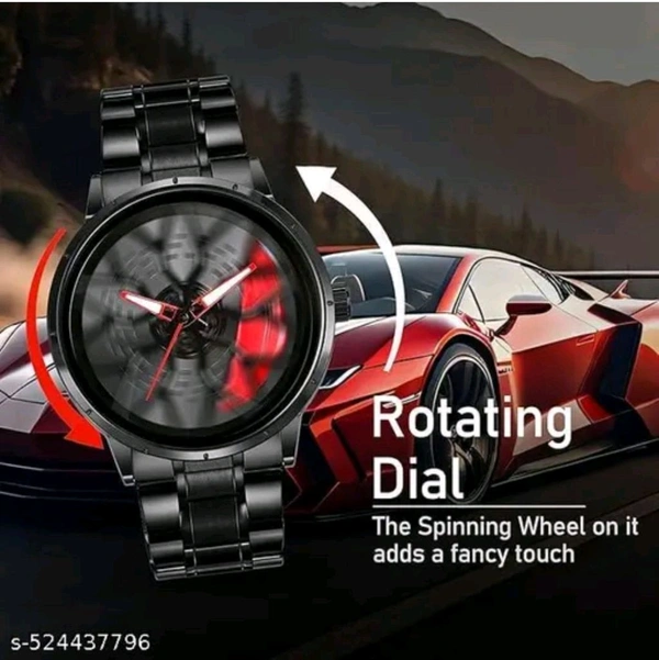 Car Watch With Rolling Dial  - Wild Watermelon