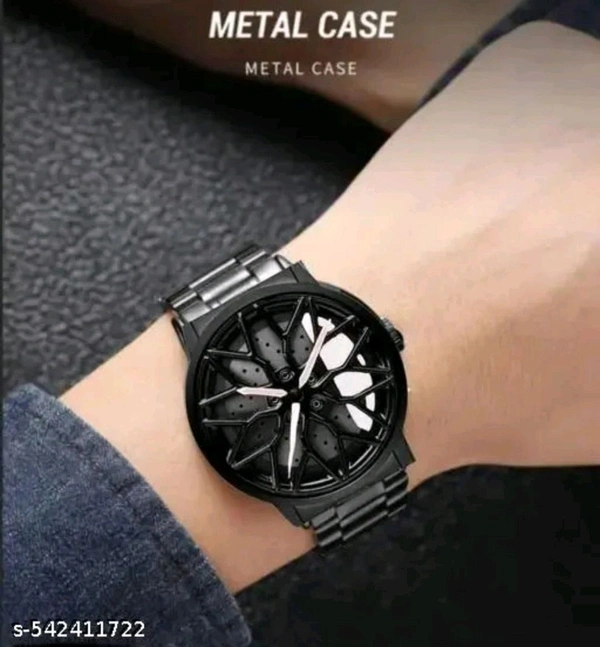 Car Watch With Rolling Dial  - White