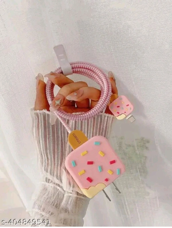 Cute Mobile charger Cover - Blush Pink