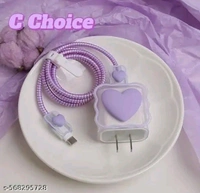 Cute Mobile charger Cover - Fuchsia Pink