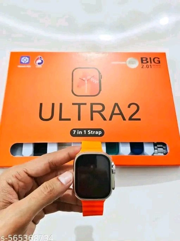 Ultra 2 Smart Watch With 7 Strap And Charger 