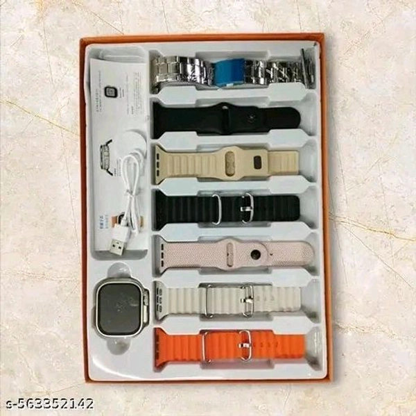 Ultra 2 Smart Watch With 7 Strap And Charger 