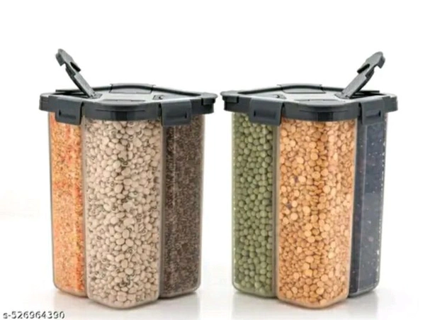 4 in 1 Storage Container (Pack Of 2)