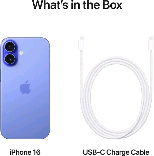 Apple iPhone 16 (Ultramarine, 128 GB) - Blue