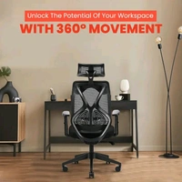 IAFA Ergolux High Back Ergonomic Office Chair with Ad Heavy Duty Metal Base Mesh Office Adjustable Arm Chair  (White, Grey, DIY(Do-It-Yourself))