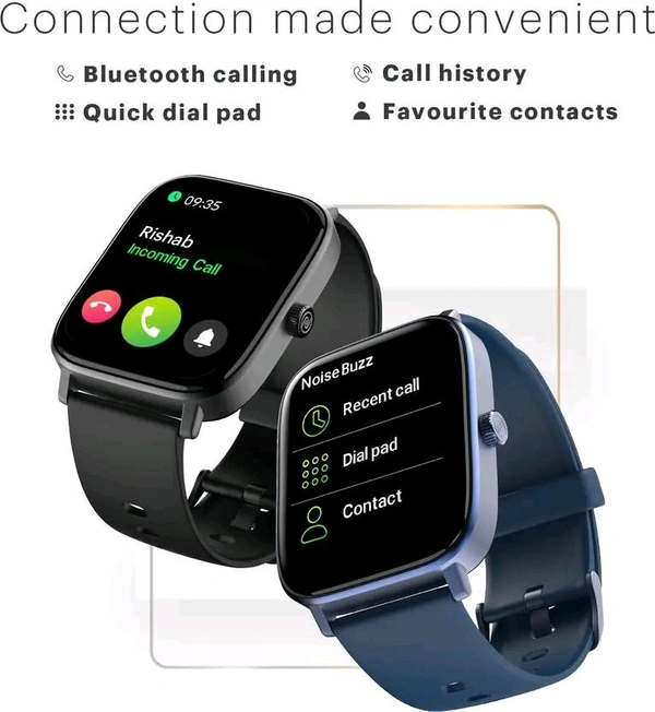Noise Colorfit Icon 2 1.8'' Display with Bluetooth Calling, AI Voice Assistant Smartwatch  (Jet Black Strap, Regular)