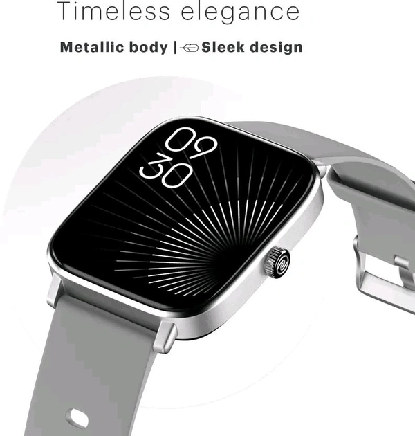 Noise Colorfit Icon 2 1.8'' Display with Bluetooth Calling, AI Voice Assistant Smartwatch  (Silver Grey Strap, Regular)\