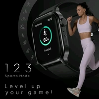 Fire-Boltt Rise Bluetooth Calling 47mm (1.85), Metal Bod & Rotating Crown, 123 Sports Smartwatch  (Black Strap, Free Size)