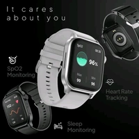 Fire-Boltt Rise Bluetooth Calling 47mm (1.85), Metal Bod & Rotating Crown, 123 Sports Smartwatch  (Black Strap, Free Size)