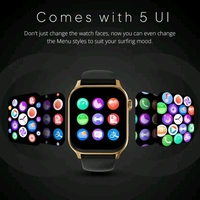 Fire-Boltt Rise Bluetooth Calling 47mm (1.85), Metal Bod & Rotating Crown, 123 Sports Smartwatch  (Gold Black Strap, Free Size)
