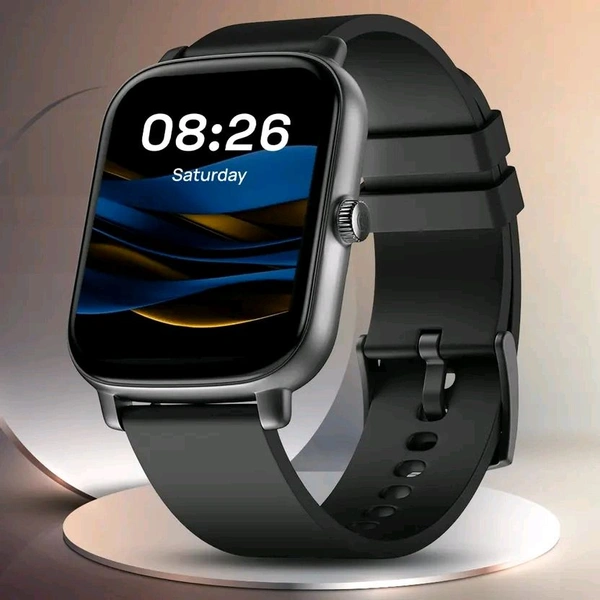 Noise Icon Buzz 1.69" Display with Bluetooth Calling, Built-In Games, Voice Assistant Smartwatch  (Jet Black Strap, Regular)