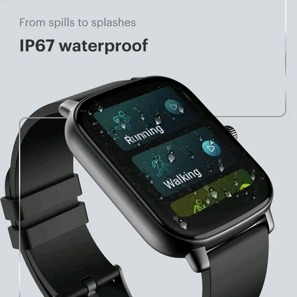 Noise Icon Buzz 1.69" Display with Bluetooth Calling, Built-In Games, Voice Assistant Smartwatch  (Jet Black Strap, Regular)