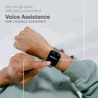 Noise Icon Buzz 1.69" Display with Bluetooth Calling, Built-In Games, Voice Assistant Smartwatch  (Jet Black Strap, Regular)