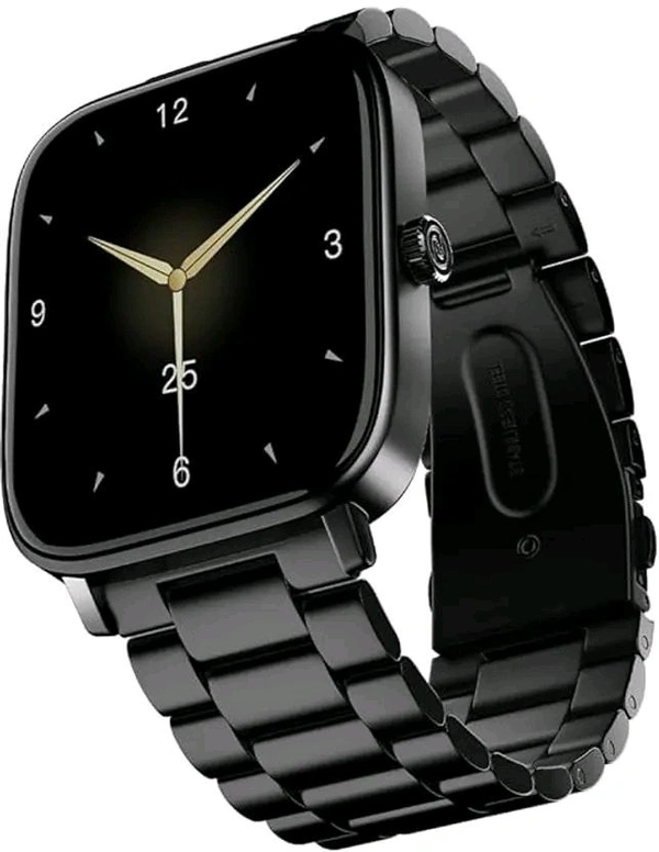 Noise Icon 2 Elite Edition 1.8'' Display with Metallic Body and Bluetooth Calling Smartwatch  (Elite Black Strap, Regular)