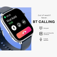 Noise Icon 4 with Stunning 1.96'' AMOLED Display, Metallic Finish, BT Calling Smartwatch  (Space Blue Strap, Regular)'