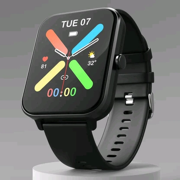 Fire-Boltt Ninja Calling Pro Plus 46.5mm (1.83) Display Bluetooth Calling, AI Voice Smartwatch  (Black Strap, Free Size)