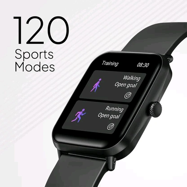 Fire-Boltt Ninja Calling Pro Plus 46.5mm (1.83) Display Bluetooth Calling, AI Voice Smartwatch  (Black Strap, Free Size)