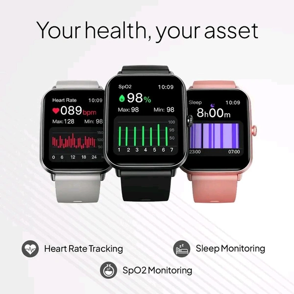 Fire-Boltt Ninja Calling Pro Plus 46.5mm (1.83) Display Bluetooth Calling, AI Voice Smartwatch  (Black Strap, Free Size)