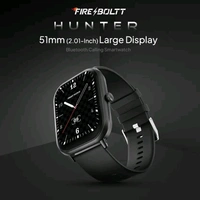 Fire-Boltt Hunter 51.1mm (2.01) HD Display Bluetooth Calling Single Chipset, Metal Body Smartwatch  (Black Strap, Free Size)