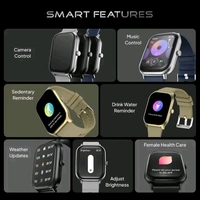Fire-Boltt Hunter 51.1mm (2.01) HD Display Bluetooth Calling Single Chipset, Metal Body Smartwatch  (Black Strap, Free Size)
