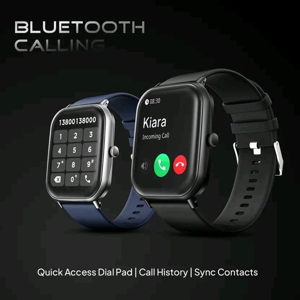 Fire-Boltt Hunter 51.1mm (2.01) HD Display Bluetooth Calling Single Chipset, Metal Body Smartwatch  (Black Strap, Free Size)