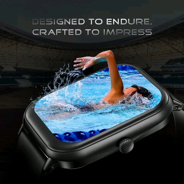 Fire-Boltt Hunter 51.1mm (2.01) HD Display Bluetooth Calling Single Chipset, Metal Body Smartwatch  (Black Strap, Free Size)
