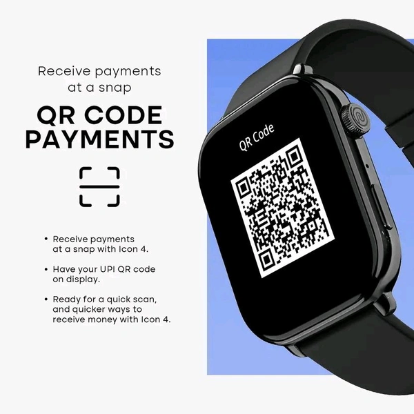 Noise Icon 4 with Stunning 1.96'' AMOLED Display, Metallic Finish, BT Calling Smartwatch  (Jet Black Strap, Regular)