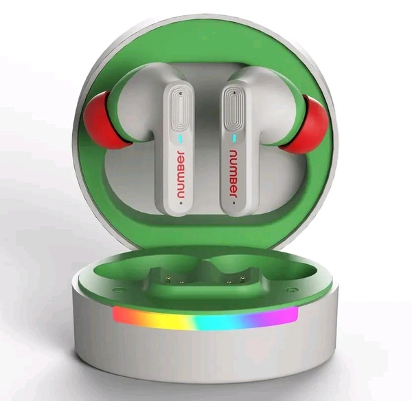 Number SuperBuds 555 with Dual Pair, 66H Battery, 32dB ANC|4Mic ENC|35ms Latency Gaming Bluetooth  (Grey Forest, True Wireless)
